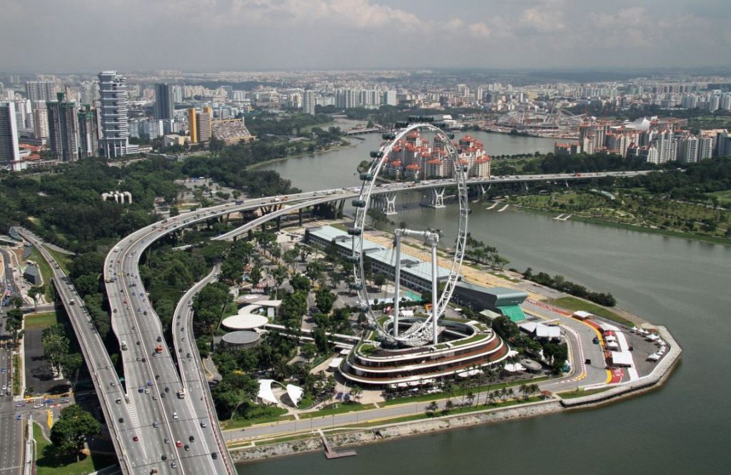 Singapore flyer view