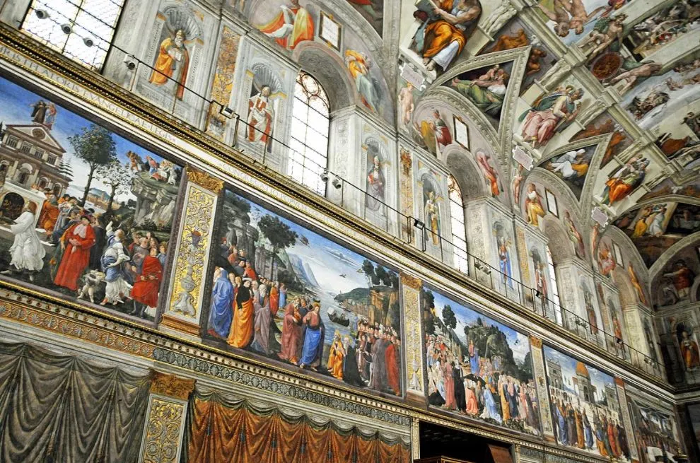 Sistine chapel walls