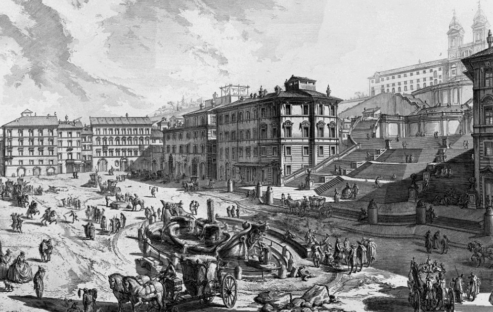 Spanish Steps in the 18th century