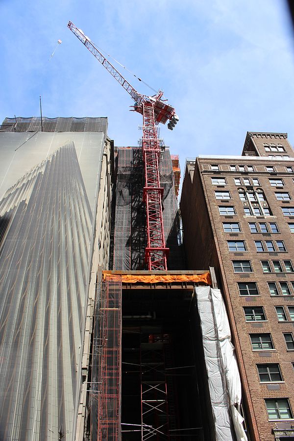 Steinway Tower construction