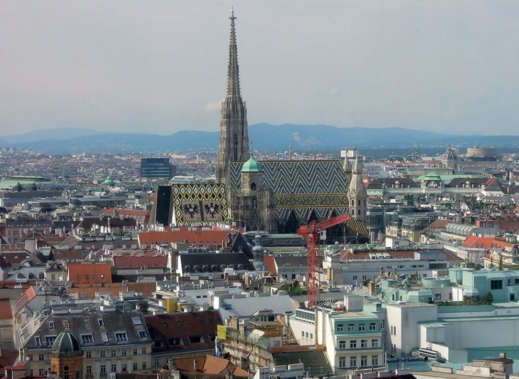 Stephansdom view in vienna