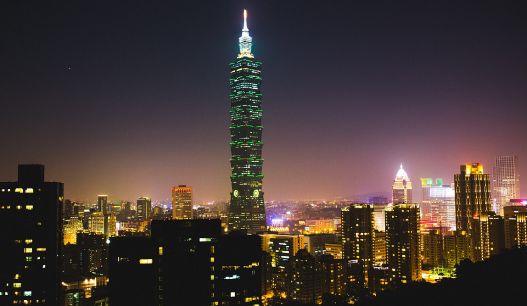 Taipei 101 in the evening