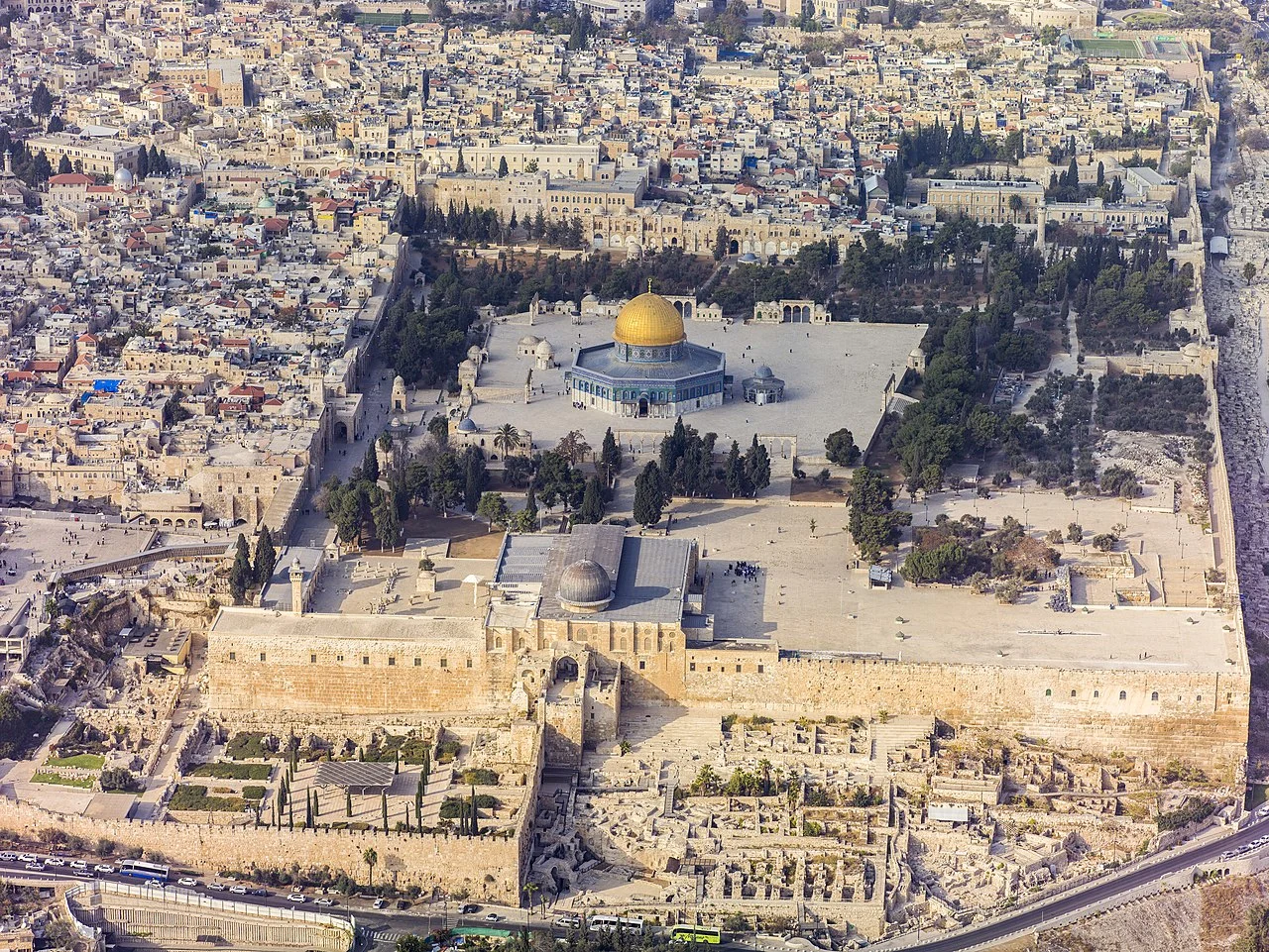 Top 12 Iconic Dome Of The Rock Facts 1 Temple Mount aerial view