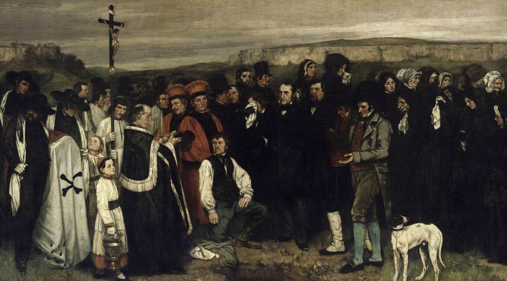 The Burial At Ornans Courbet