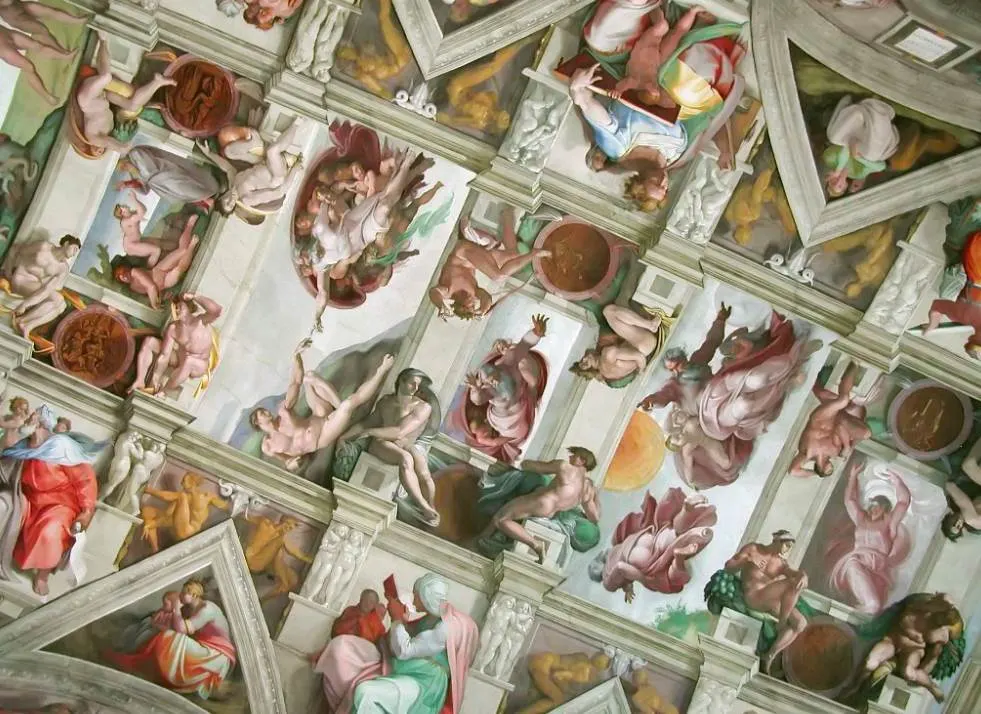 The creation of Adam Sistine Chapel ceiling