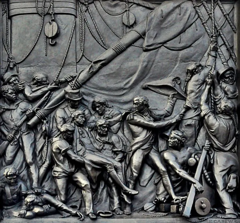The death of nelson at Trafalgar relief