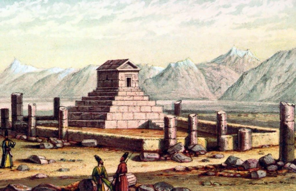 Tomb of Cyrus in 1865
