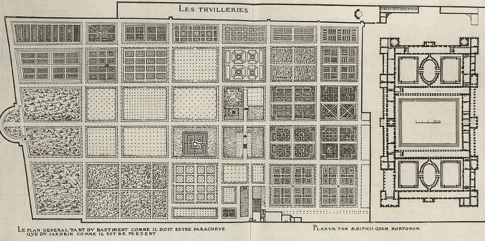 Tuileries garden floor plan