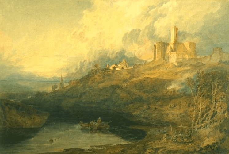 Warkworth Castle ruins