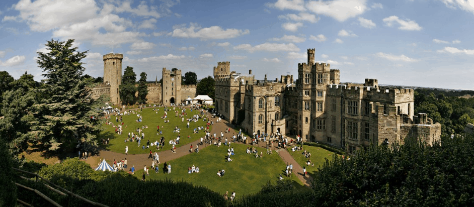 Warwick Castle Tourists