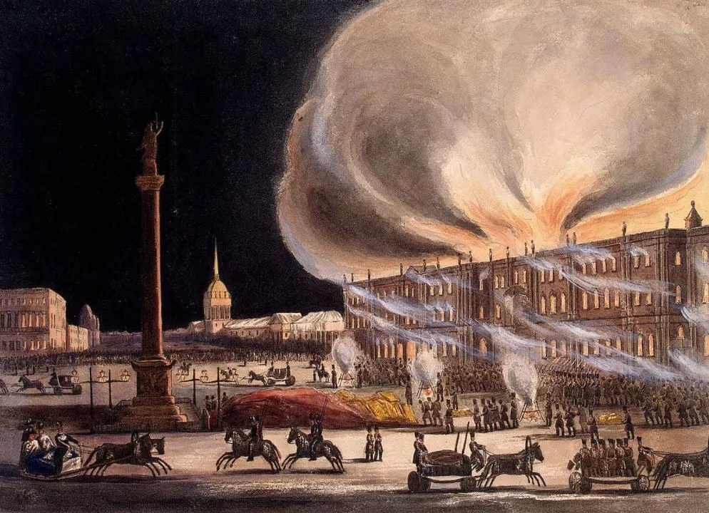 Winter palace fire 1837