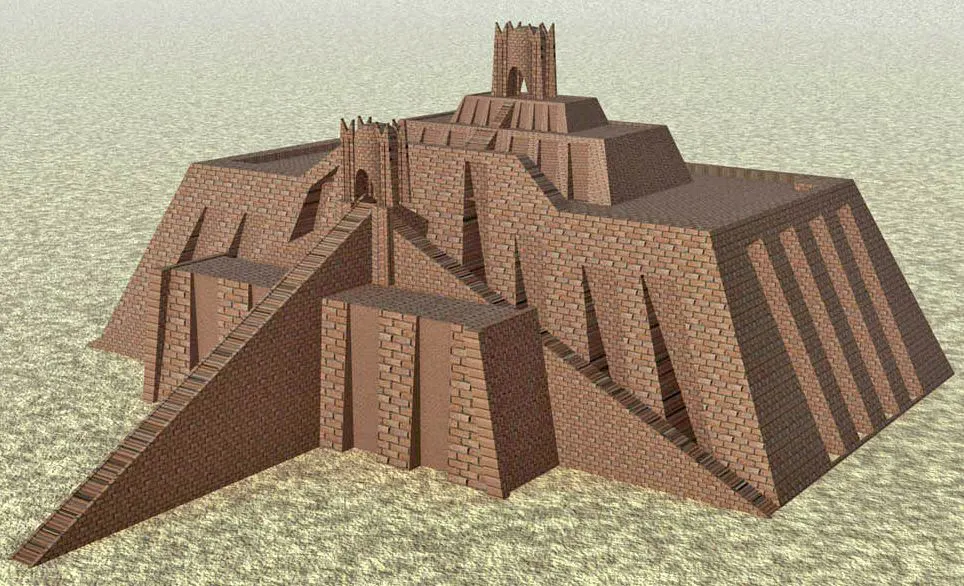 Wooley sketch ziggurat of ur