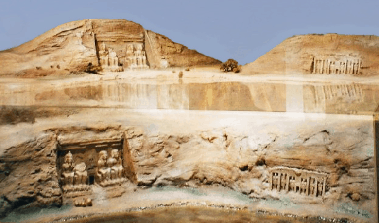 old and new locations of abu simbel temples