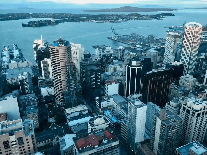 Aerial view of Auckland from the Skydeck