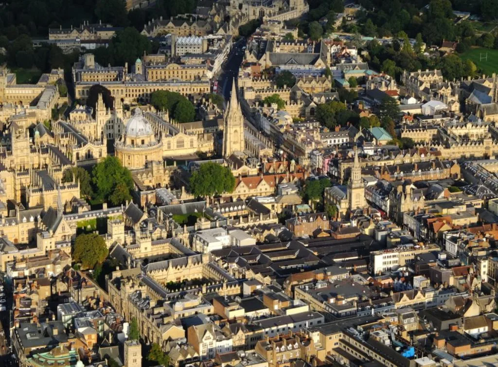 17 Interesting Facts About Oxford Castle 1 Aerial view of Oxford