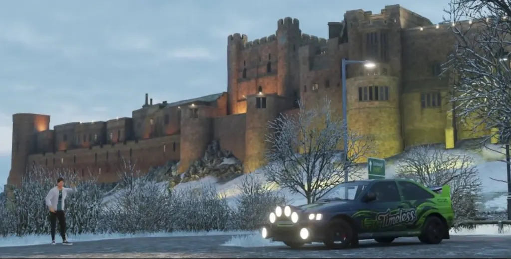 Bamburgh Castle in Forza Horizon 4