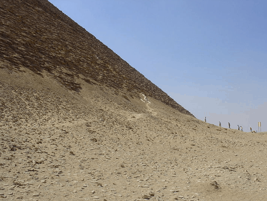 At the base of the Red Pyramid