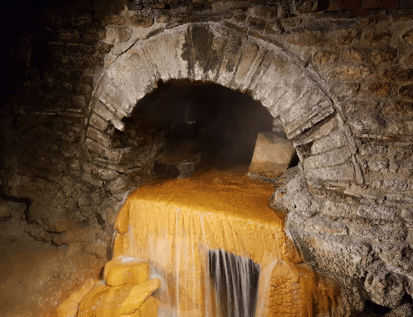 baths of caracalla drainage