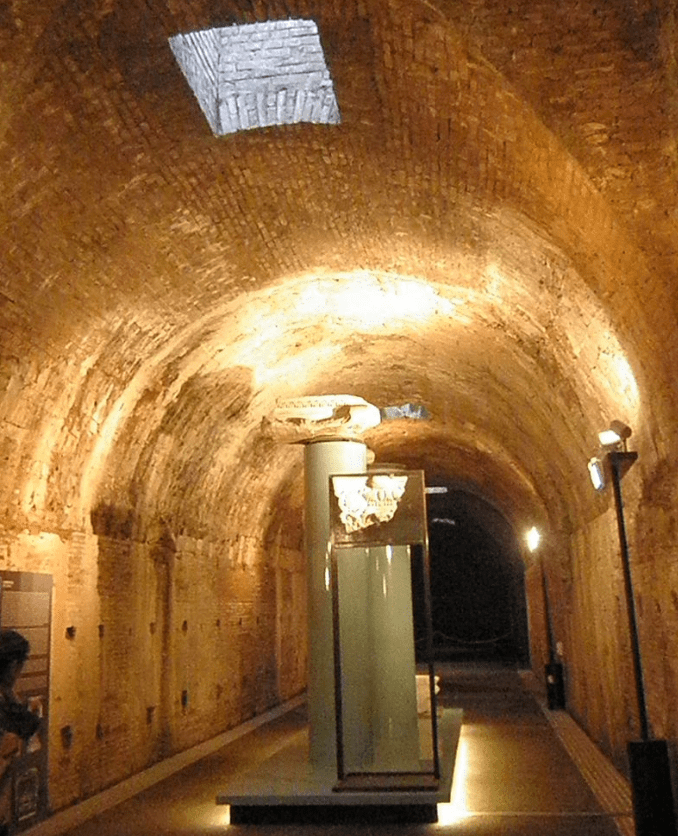 baths of caracalla tunnel