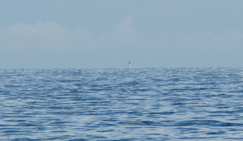 bell rock lighthouse seen from the coast