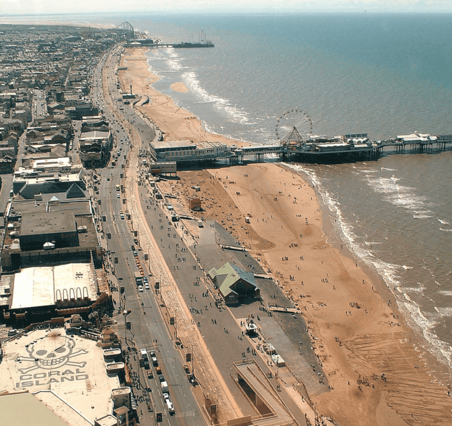 View from the Blackpool Tower Eye