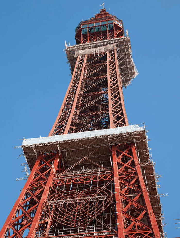 Maintenance of the blackpool tower