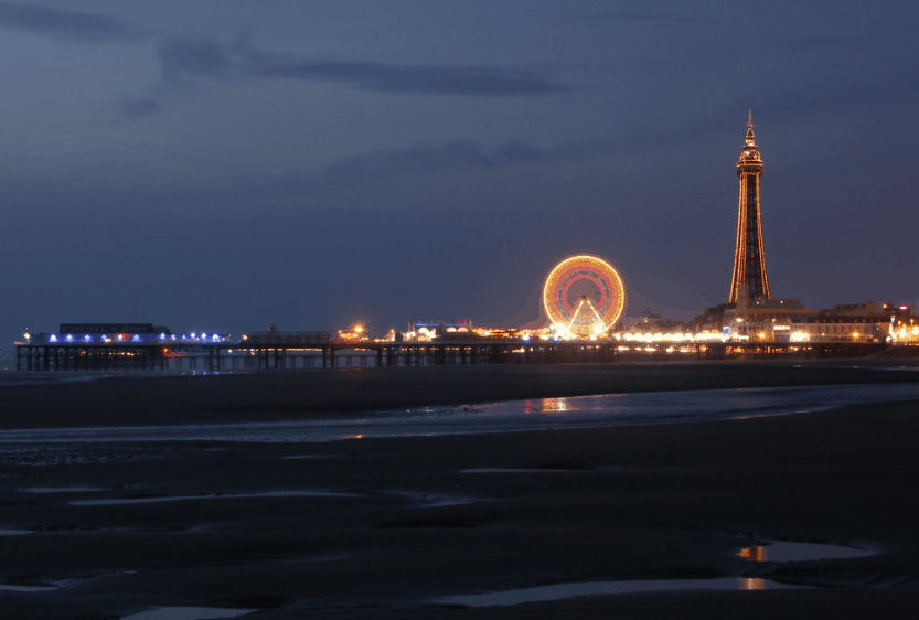 Blackpool at night