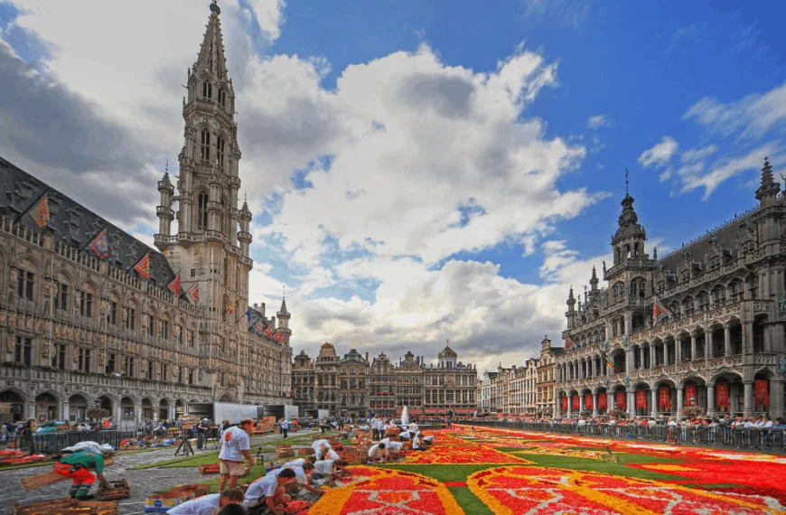 brussels grand place flower carpet