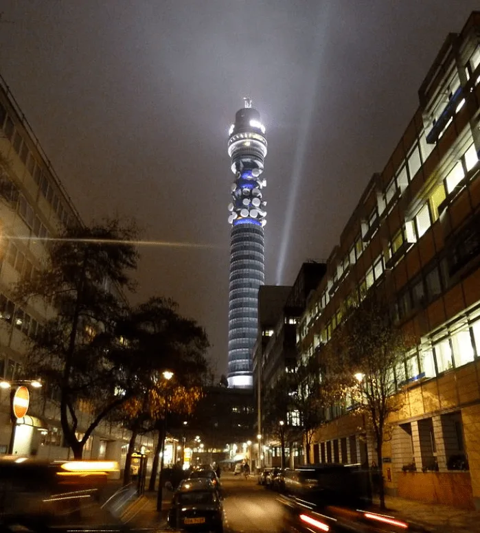 BT Tower at night
