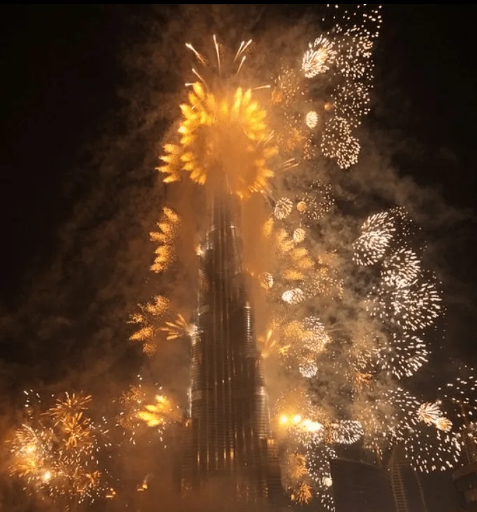 burj khalifa opening fireworks