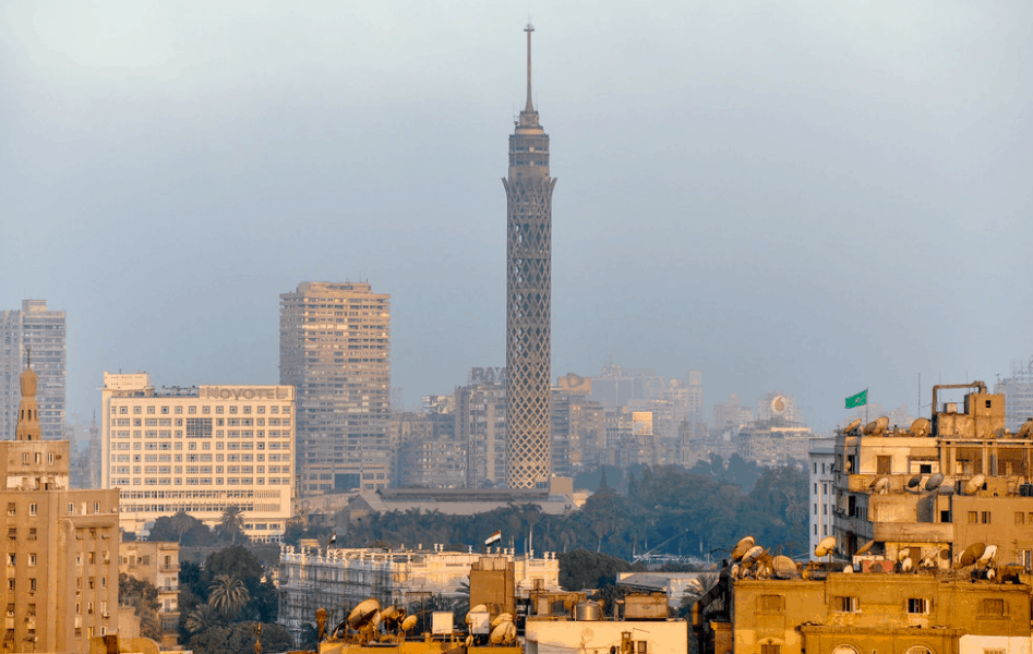 Cairo Tower view in the city
