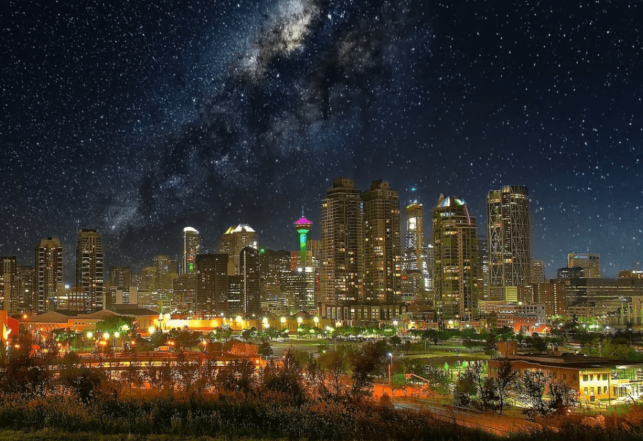 Calgary Skyline at night