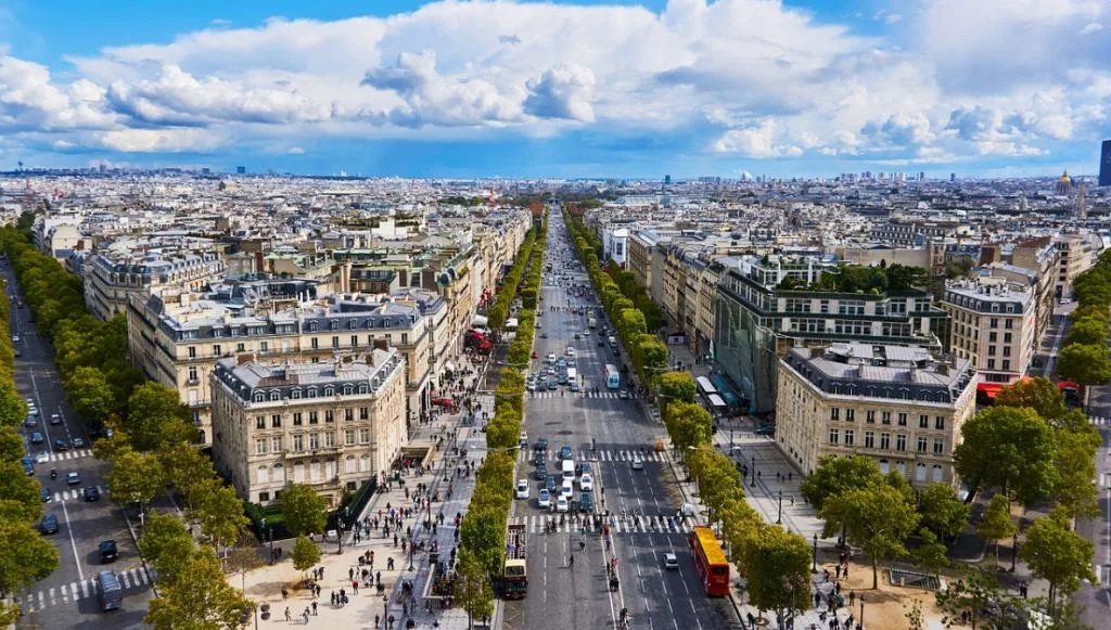 champs elysees view