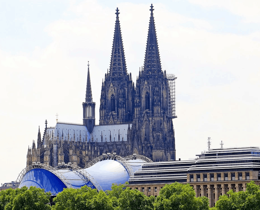 Cologne cathedral view