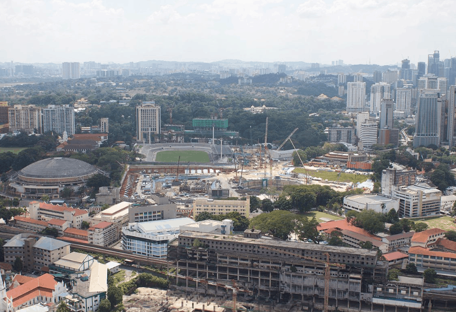 Construction site of the PNB 118