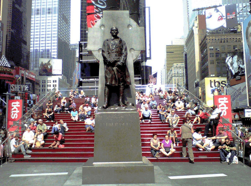 Duffy Square and statue
