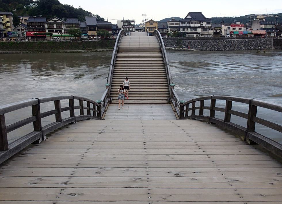 deck of the kintai bridge