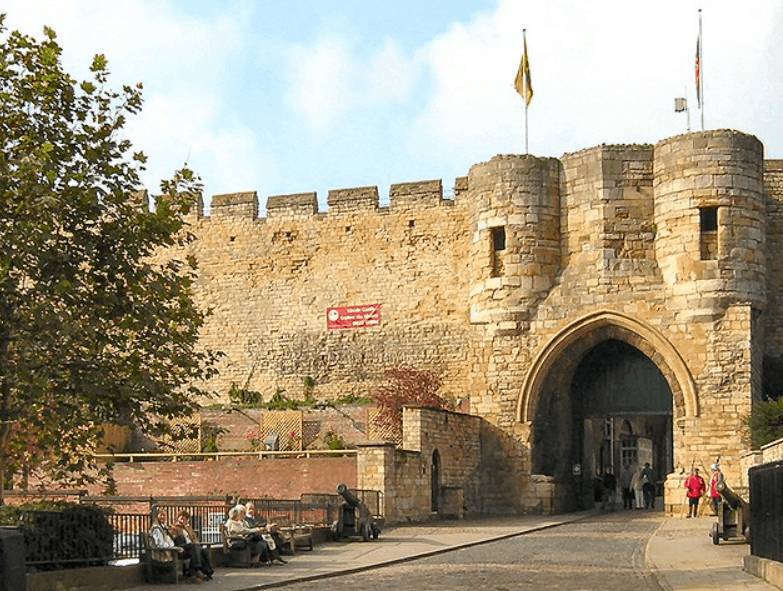 east gate of Lincoln castle