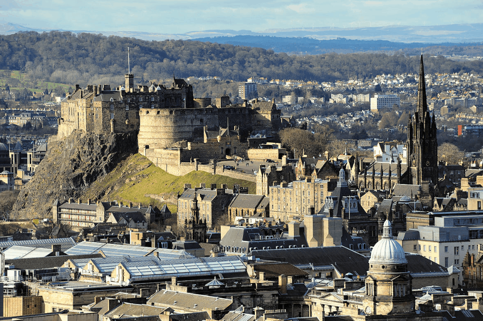 Famous castles in Europe Edinburgh Castle