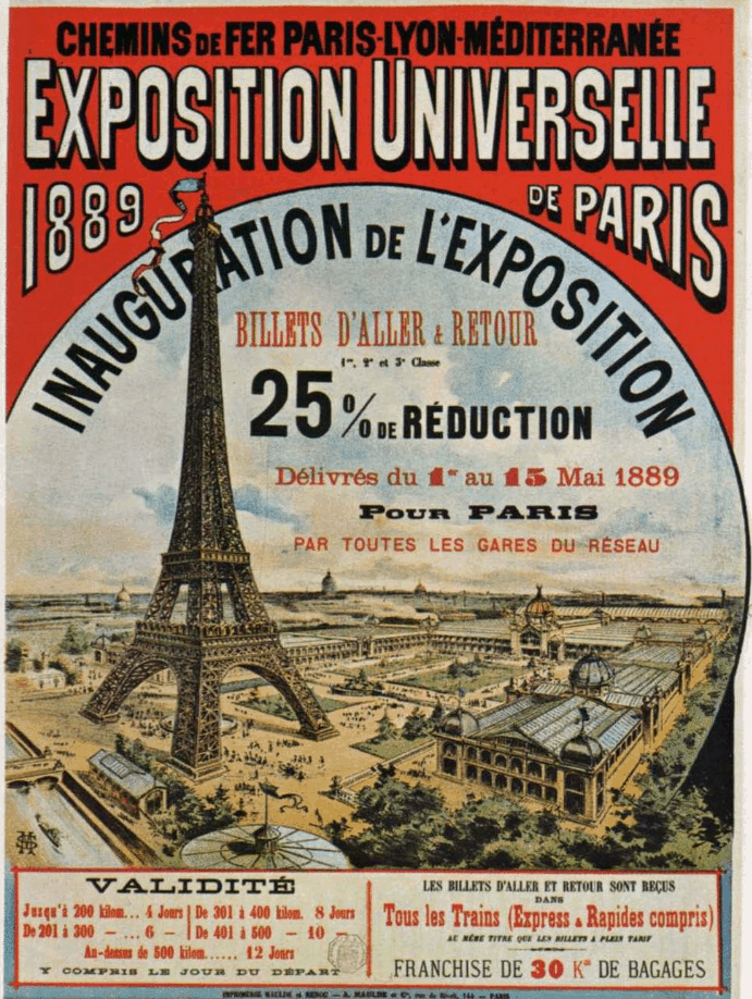Poster of Exposition Universelle in 1889