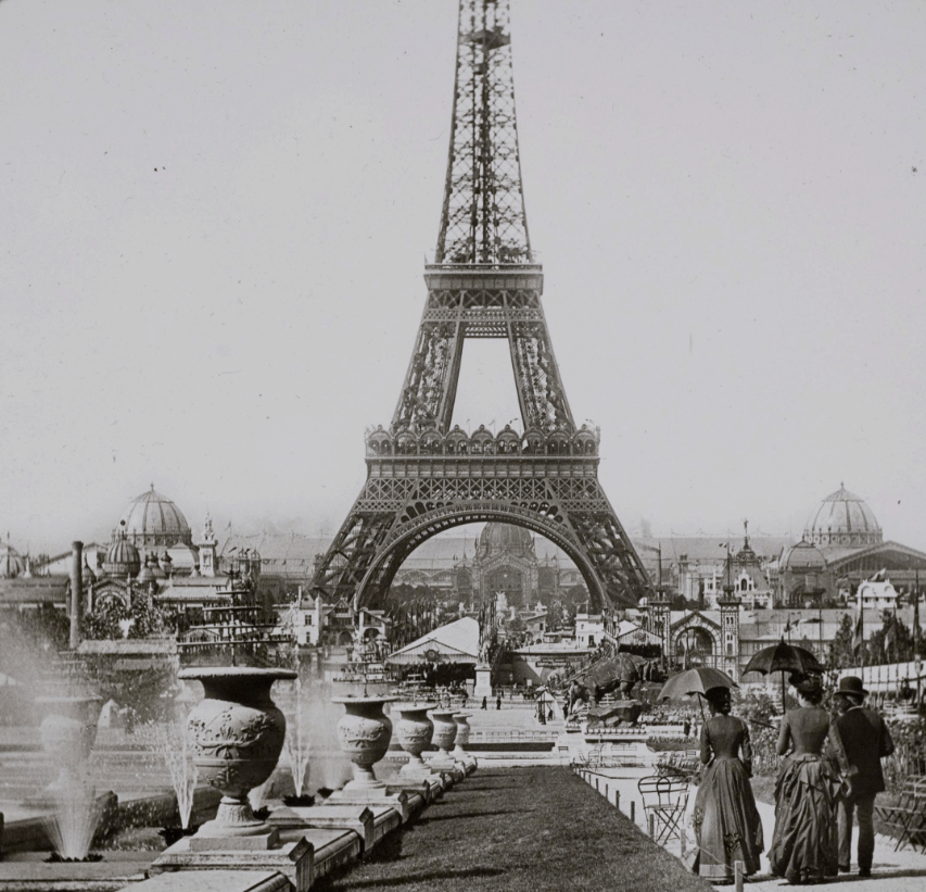 The Eiffel Tower was very popular during the Exposition Universelle in 1889