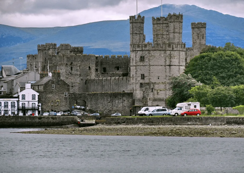Caernarfon Castle from across the river