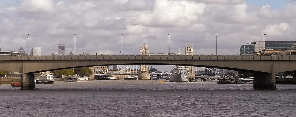 London Bridge with Tower Bridge in the background