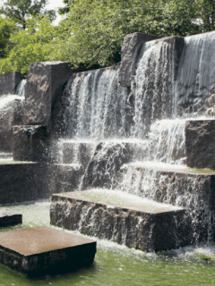 fdr memorial waterfall