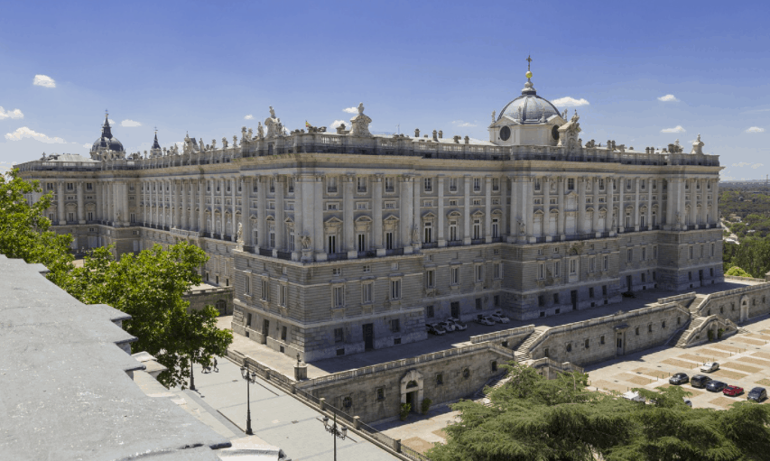 Royal Palace of Madrid side view