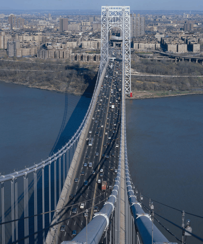 George Washington Bridge from the air