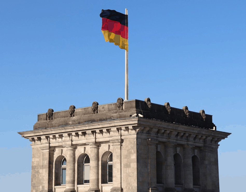 reichstag german flag