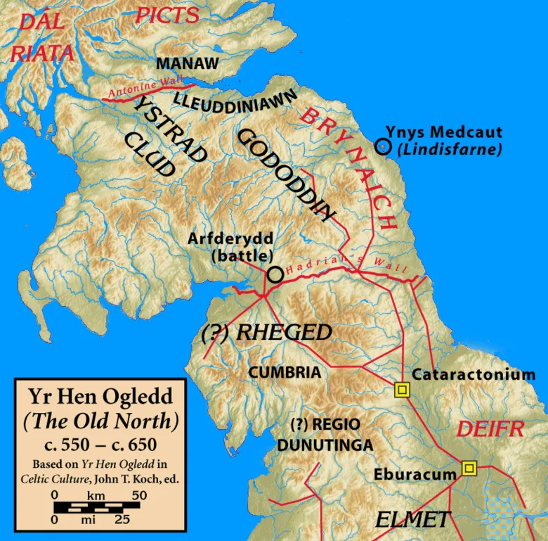 Area of the gododdin people
