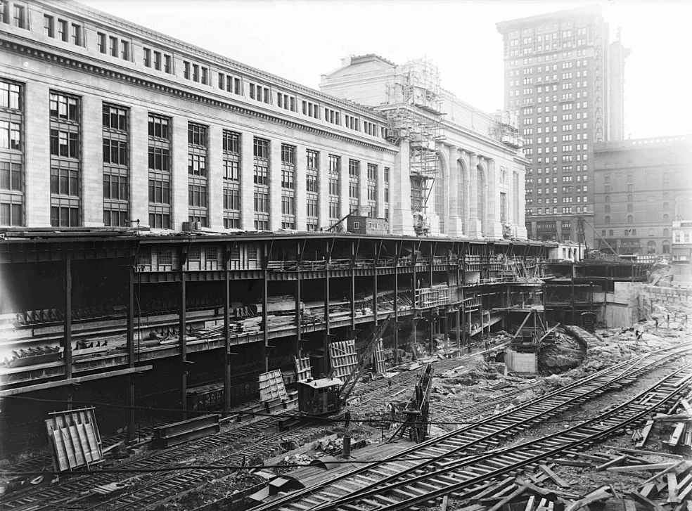 Grand Central Terminal Construction site in 1912