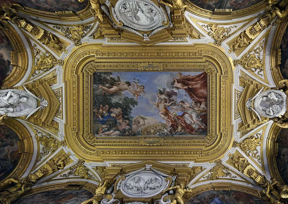 Pitti Palace ceiling of the hall of venus